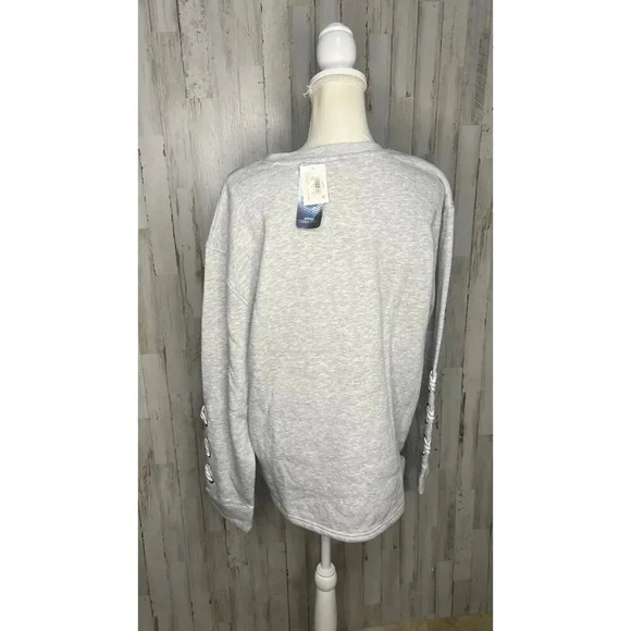 NWT Women's Large NHL Washington Capitals Long-Sleeve Sweatshirt Heather Gray - Picture 4 of 5